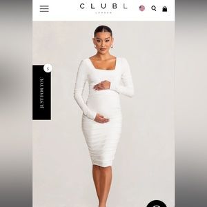 Club L London white dress US 8 (MATERNITY)